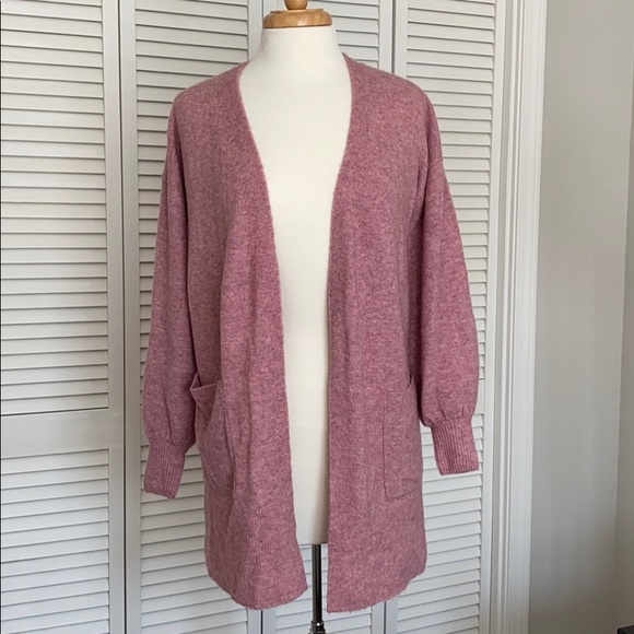 NEW Madewell Edgewater Bubble Sleeve Cardigan Sweater - Picture 6 of 8